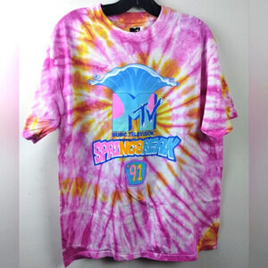 Spring Break Daytona Graphic Tee Women's Top Short Sleeve Shirt Size Small